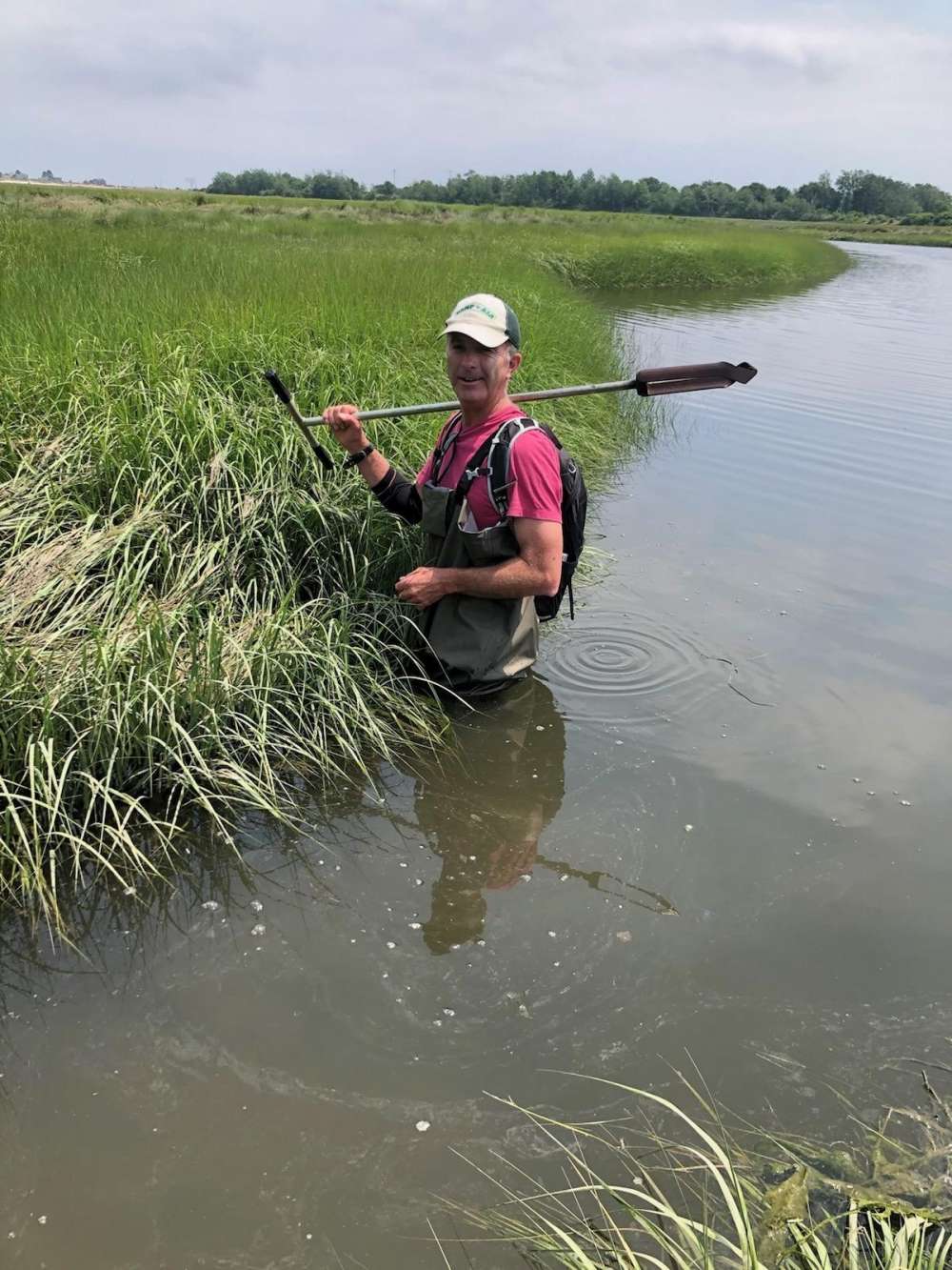 Chris Ring, 2020 research intern at the Wells Reserve